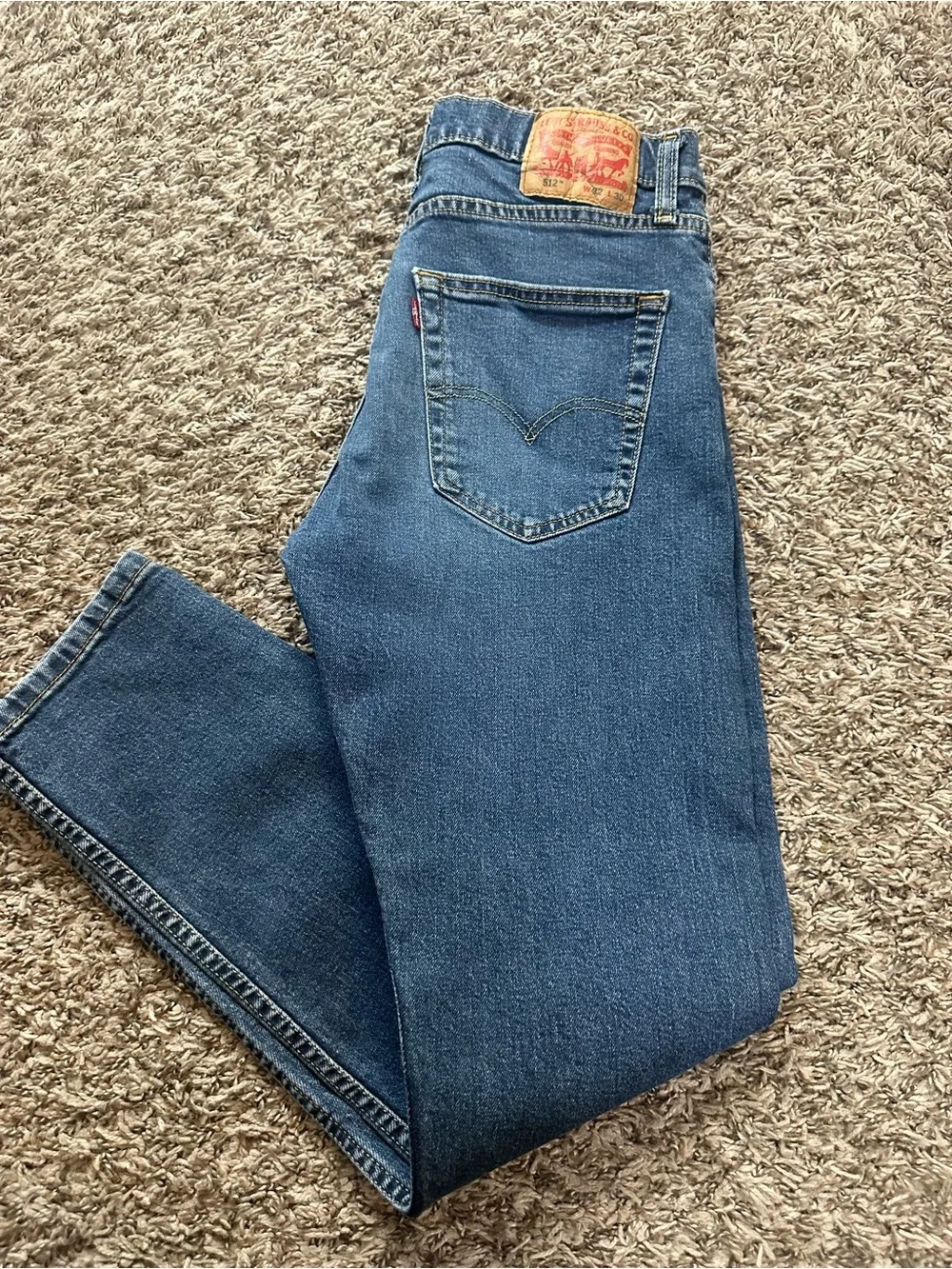 Levi's Men's 512 32x30 Medium Blue Straight Leg Jeans
